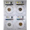 Image 2 : LOT OF 4 PCGS GRADED ROOSEVELT DIMES