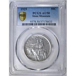 1925 STONE MOUNTAIN COMMEM HALF DOLLAR PCGS AU-50