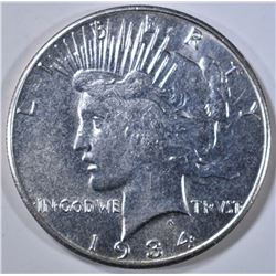 1934-S PEACE DOLLAR  AU