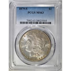 1879-S MORGAN DOLLAR PCGS MS-63