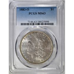 1883-O MORGAN DOLLAR PCGS MS-63