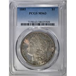 1885 MORGAN DOLLAR PCGS MS-63