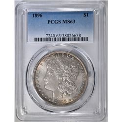1896 MORGAN DOLLAR PCGS MS-63