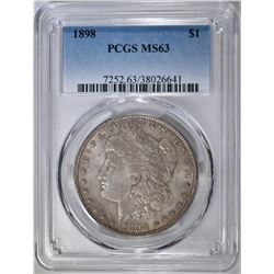 1898 MORGAN DOLLAR PCGS MS-63