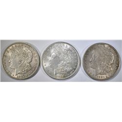 3-NICE CIRC 1921 MORGAN DOLLARS