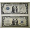 Image 2 : 4 $1 SMALL SIZE SILVER CERTIFICATES