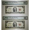 Image 1 : 2-1963 $2 RED SEAL NOTES PMG-66 EPQ