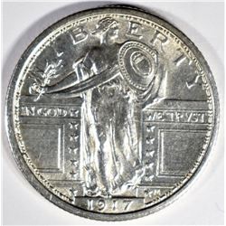 1917 T-1 STANDING LIBERTY QUARTER CH BU