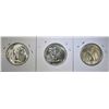 Image 2 : LOT OF 3 WALKING LIBERTY HALF DOLLARS:
