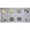 Image 1 : LOT OF 8 FRANKLIN HALF DOLLARS: