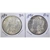 Image 1 : 2 1896 BU MORGAN DOLLARS