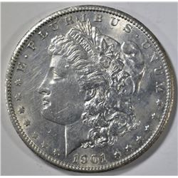 1901-S MORGAN DOLLAR AU/BU LIGHT SCRATCH