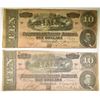 Image 1 : 2-1864 $10.00 CONFEDERATE NOTES