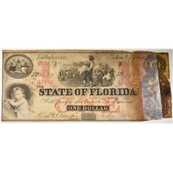 1864 $1 STATE OF FLORIDA, DAMAGE