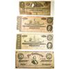 Image 1 : CONFEDERATE NOTE LOT 4 NOTES