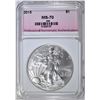 Image 1 : 2015 AMERICAN SILVER EAGLE, PNA PERFECT GEM BU