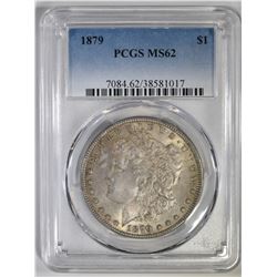 1879 MORGAN DOLLAR PCGS MS-62
