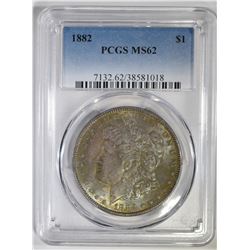 1882 MORGAN DOLLAR PCGS MS-62