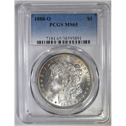 1888-O MORGAN DOLLAR PCGS MS-65