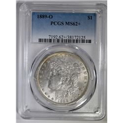 1889-O MORGAN DOLLAR PCGS MS-62+