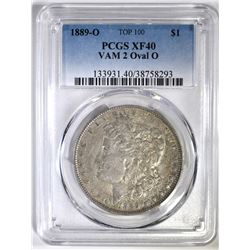 1889-O MORGAN DOLLAR PCGS XF-40 VAM 2 OVAL O