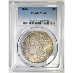 1896 MORGAN DOLLAR PCGS MS-63