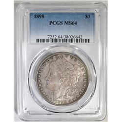 1898 MORGAN DOLLAR PCGS MS-64