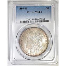 1899-O MORGAN DOLLAR PCGS MS-64