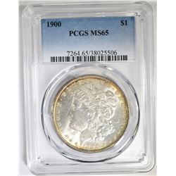1900 MORGAN DOLLAR PCGS MS-65