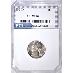 1950-D JEFFERSON NICKEL, PCI SUPERB GEM BU
