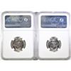 Image 2 : (2) 1965 NICKELS NGC MS-66