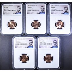 5-1982 LG DATE BRONZE LINCOLN CENTS NGC MS-66 RD