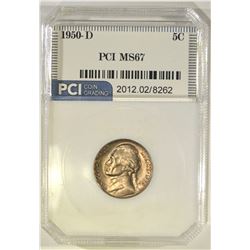 1950-D JEFFERSON NICKEL, PCI SUPERB GEM BU