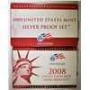Image 1 : 2008 & 09 U.S. SILVER PROOF SETS ORIG PACKAGING