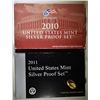 Image 1 : 2010 & 11 U.S. SILVER PROOF SETS ORIG PACKAGING