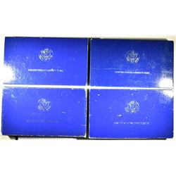 4-1986 PROOF LIBERTY COMMEM SILVER DOLLARS