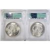 Image 2 : 2-1921 MORGAN DOLLARS, ICG MS-64