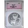 Image 1 : 2015 AMERICAN SILVER EAGLE, PNA PERFECT GEM BU