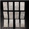 Image 1 : 12 Zodiac Tibetan Silver Bullion, Complete Set