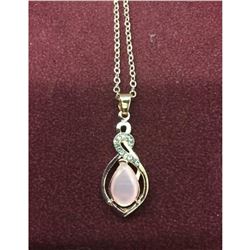 Elegant Ladies Rose Gold Tone Rhinestones Necklace