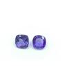 Image 1 : Lot Of 2 Cushion Cut Tanzanite Gemstone 1.83 Carat Total Weight