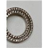 Image 2 : Italian Cuban Link Sterling Silver 925 Necklace With Double Circle Mounted Pendant
