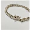 Image 2 : Sterling Silver "38 Fine Cushion Cut Crystal" Ladies Bracelet