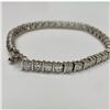 Image 3 : Sterling Silver "38 Fine Cushion Cut Crystal" Ladies Bracelet