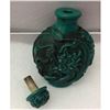 Image 2 : Asian Green Dragon Carved Snuff Bottle