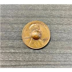 1966 1 Cent "Lincoln Memorial Cent" - Masonry Stamped