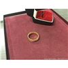 Image 3 : 18kt Gold Plated Size 10 Mens Cross Band Ring With LED Enameled Ring Box