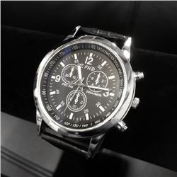 Silver Tone FHD Men's Wrist Watch