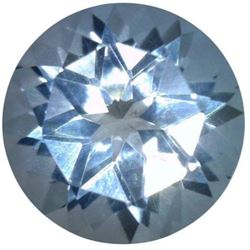 AAA Grade - Natural Fine Star of David Baby Blue Aquamarine - Round Cut - Zambia Mined