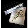 Image 1 : Elegant designer brooch with colorful rhinestones